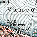 Waldin Vancouver town plan, 1907 digital map