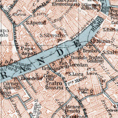 Waldin Venice city map, 1911 digital map