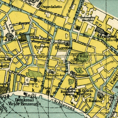 Waldin Venice city map, 1926 digital map