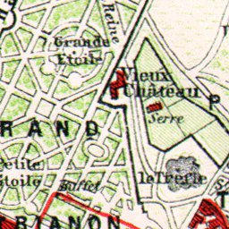 Waldin Versailles town and park map, 1931 digital map