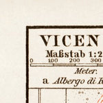 Waldin Vicenza city map, 1903 digital map