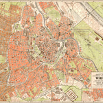 Waldin Vienna (Wien) city map, 1884 digital map