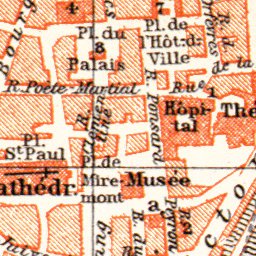 Waldin Vienne city map, 1913 digital map