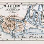 Waldin Vlissingen city map, 1904 digital map