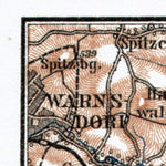 Waldin Zittau Mountains (Žitavské hory) map, 1911 digital map