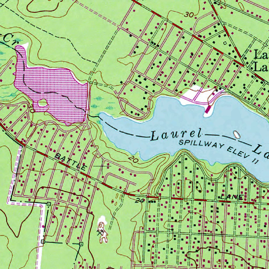 NJDividing Creek Authoritative US Topos 1956 Map by Western Michigan