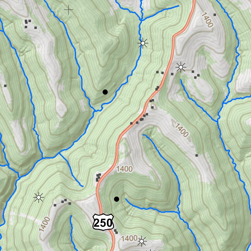 Cameron Quad Topo WVDNR Map by WV Division of Natural Resources