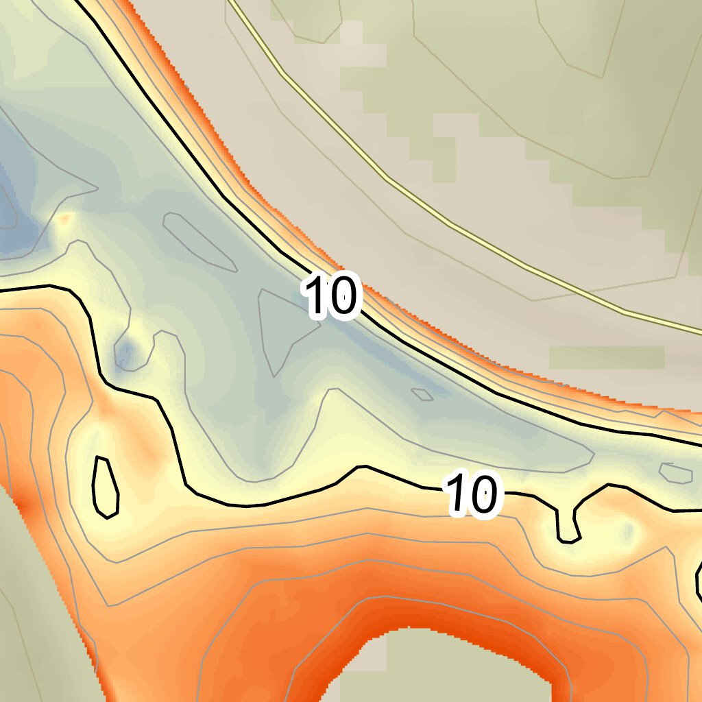 Curtisville Lake Fishing Guide (Large) Map by WV Division of Natural