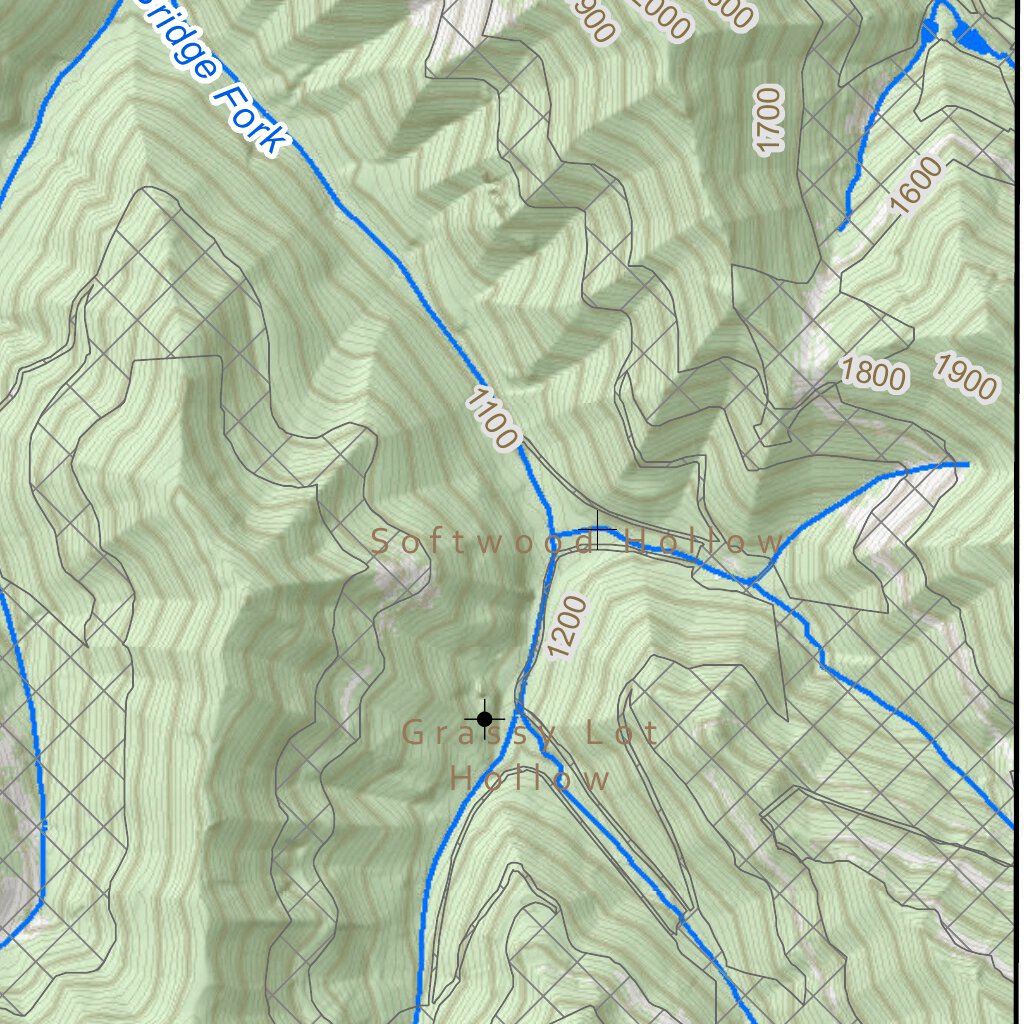 Gauley Bridge Quad Topo - Wvdnr Map By Wv Division Of Natural Resources 