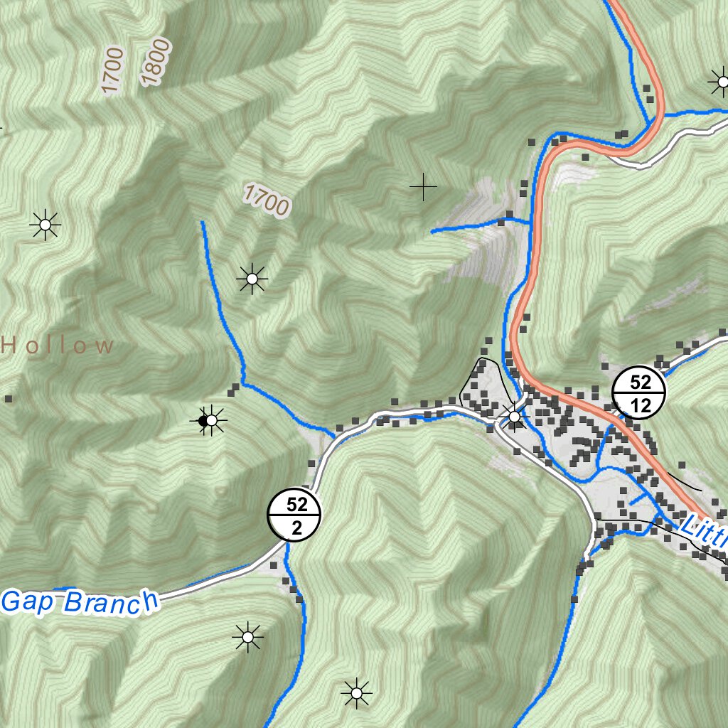 Gilbert Quad Topo WVDNR Map by WV Division of Natural Resources