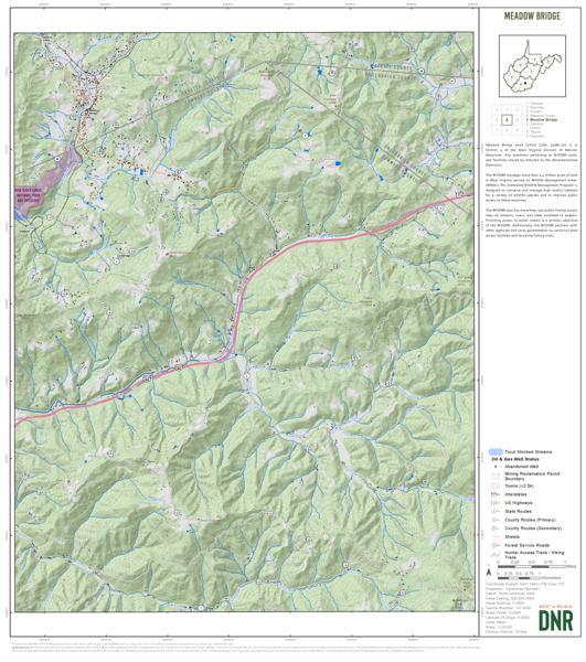 Greenbrier County, WV Quad Maps Bundle Map by WV Division of Natural