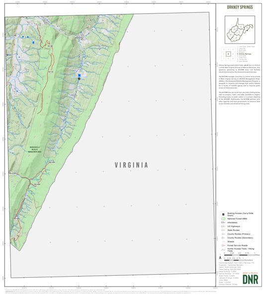 Hardy County, WV Quad Maps Bundle Map by WV Division of Natural