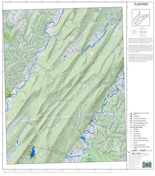 Hardy County, WV Quad Maps Bundle Map by WV Division of Natural