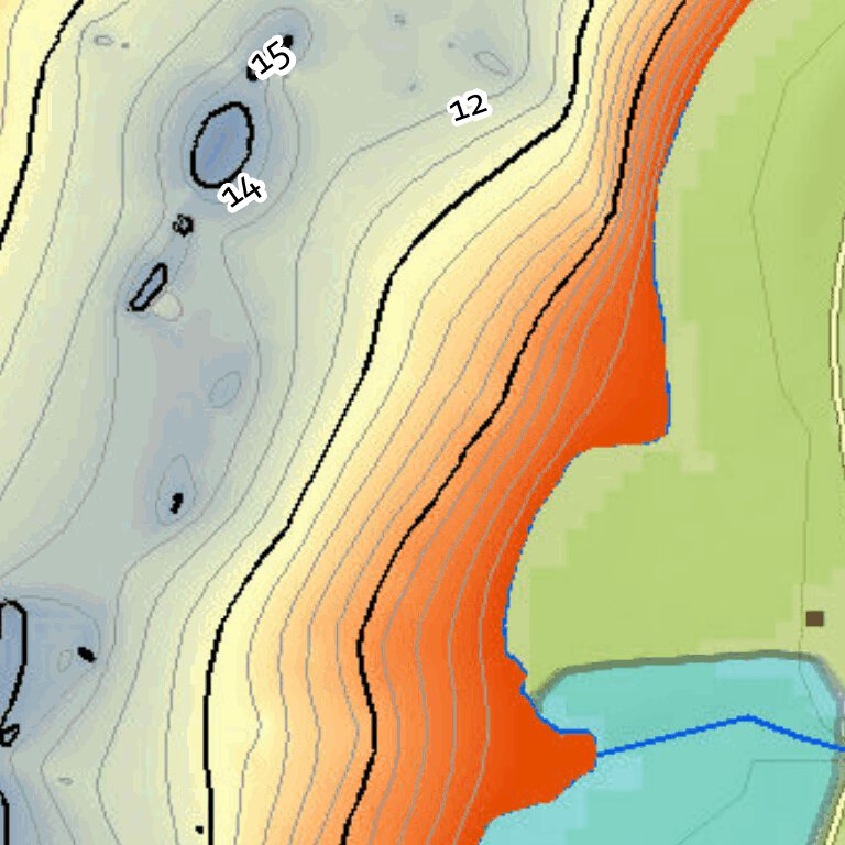 Moncove Lake Fishing Guide Map by WV Division of Natural Resources