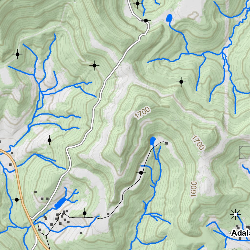 Philippi Quad Topo WVDNR Map by WV Division of Natural Resources