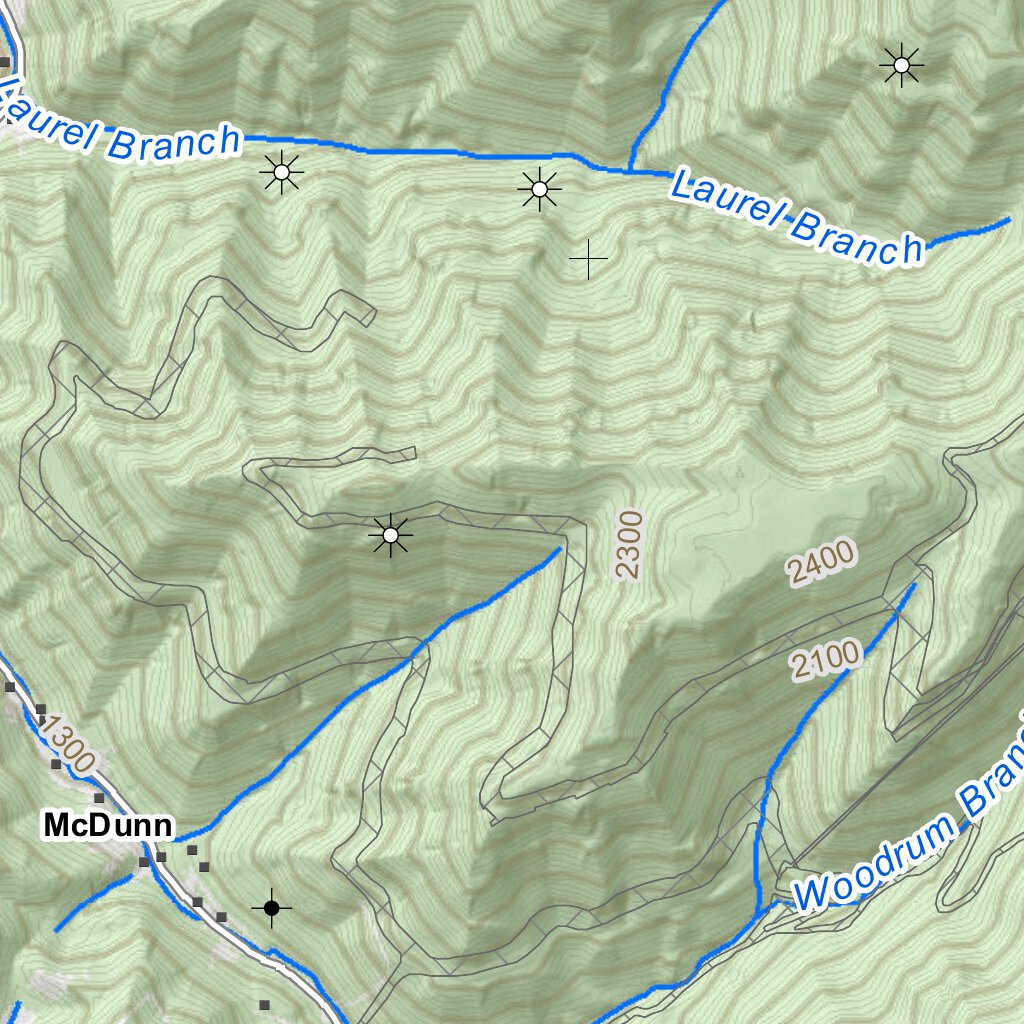 Powellton Quad Topo WVDNR Map by WV Division of Natural Resources