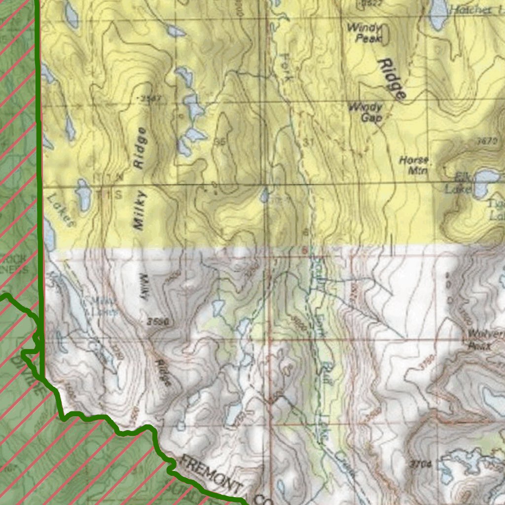 Shoshone South/Dubois Map by Wyoming State Parks Avenza Maps