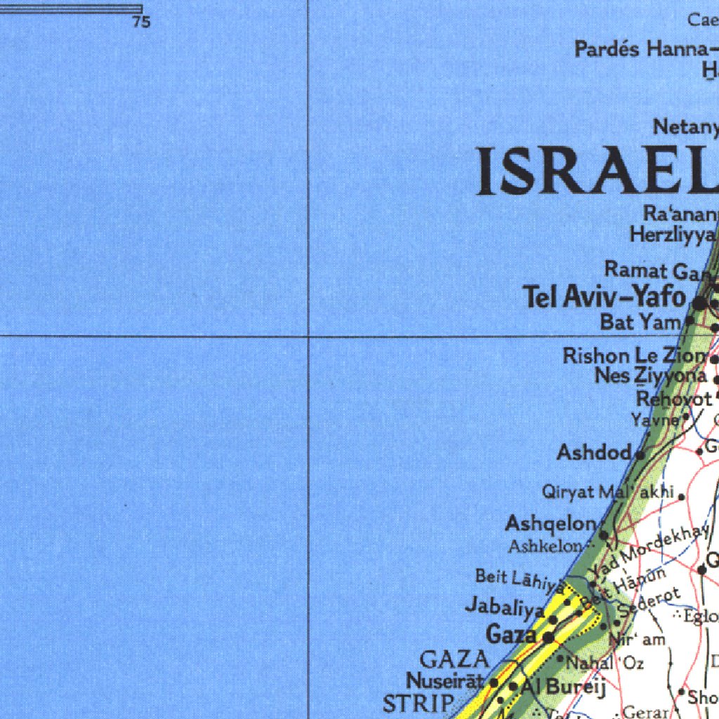 Middle East Map (West) 1978 by National Geographic | Avenza Maps
