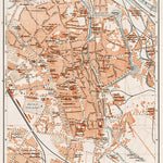 Augsburg City Map, 1909