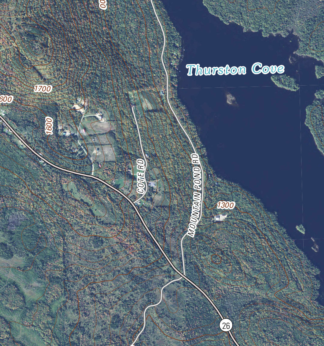 New Hampshire - Umbagog Lake South Map