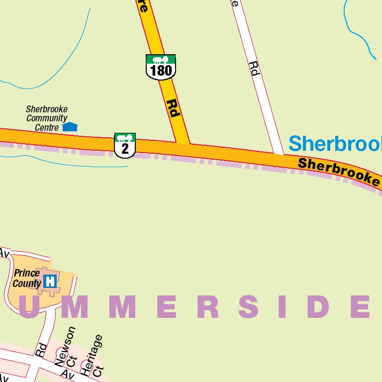 Summerside, PEI Map by Mapmobility Corp. Avenza Maps