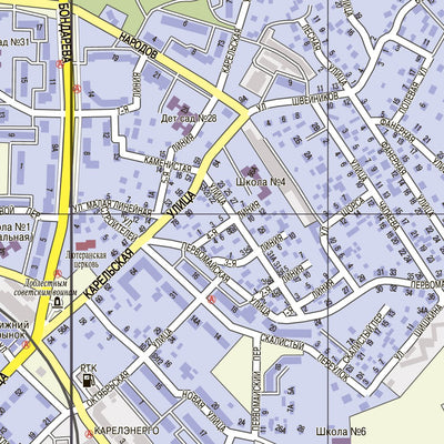 Сортавала, план города. Sortavalan kartta. Sortavala City Map