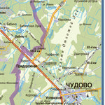 Любань, план города. Lyuban Town Map