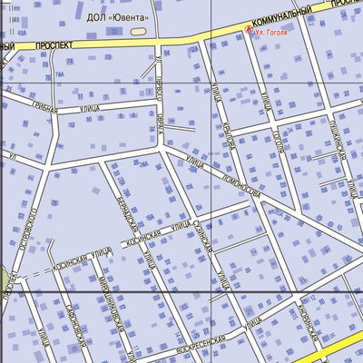 Вырица, план посёлка. Vyritsa Town Map