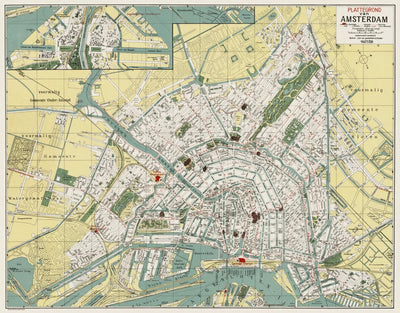 Amsterdam City Map, 1927 (1928)