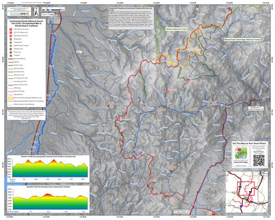 Butte CDT Thunderbolt Mtn to Konda Ranch (Map 1 of 4)