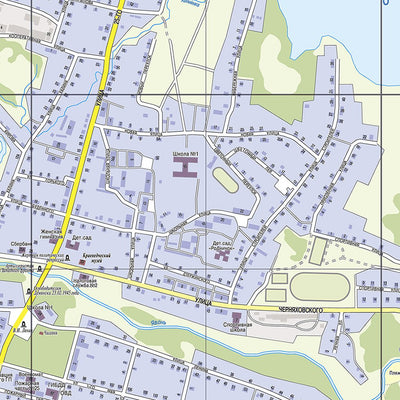 Демянск. Демянское городское поселение. Demyansk Town Map