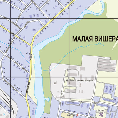 Малая Вишера. Malaya Vishera City Map
