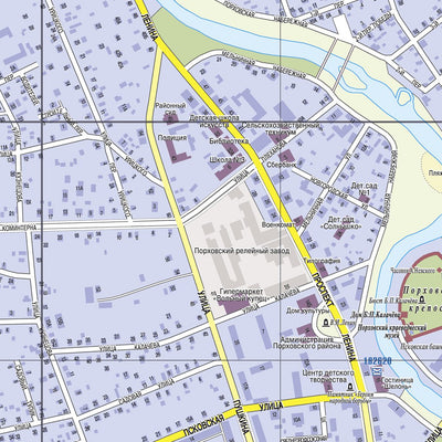 Порхов. Порховское городское поселение. Porkhov City Map