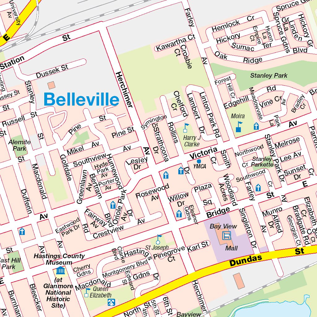 Belleville, ON Map by Mapmobility Corp. | Avenza Maps