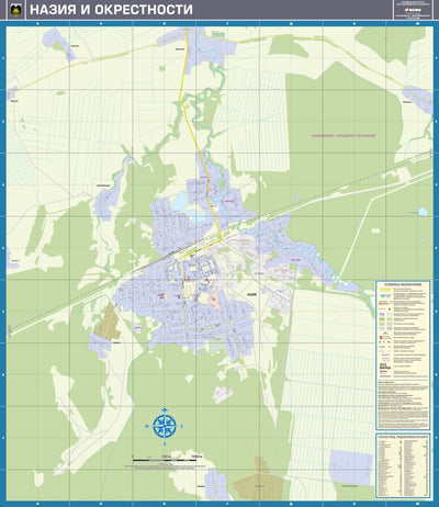 Назия, адресный план. Naziya (Leningradskaya Oblast) Town Plan