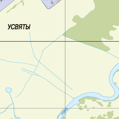 Усвяты (Псковская обл.), адресный план. Usvyaty (Pskovskaya Oblast) Town Plan