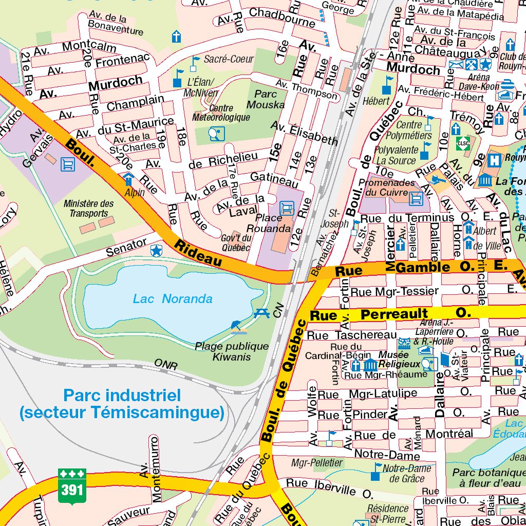 RouynNoranda, QC Map by Mapmobility Corp. Avenza Maps