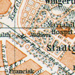 Aachen city map, 1906