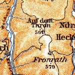 Ahr River valley map, 1905