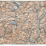 Adamello, Presanella and Brenta Alps district map, 1910
