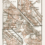 Ahlbeck and Heringsdorf towns´ and their environs map, 1911