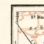 Autun city map, 1909