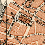 Angers city map, 1913