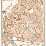Béziers city map, 1902