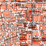 Bordeaux city map, 1885