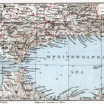 Western Mediterranean map, 1911