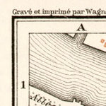 Bayonne, city map. Map of nearer environs of Bayonne, 1902