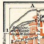 Clermont-Ferrand city map, 1885