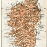 Corsica map, 1902
