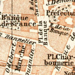 Dijon city map, 1913